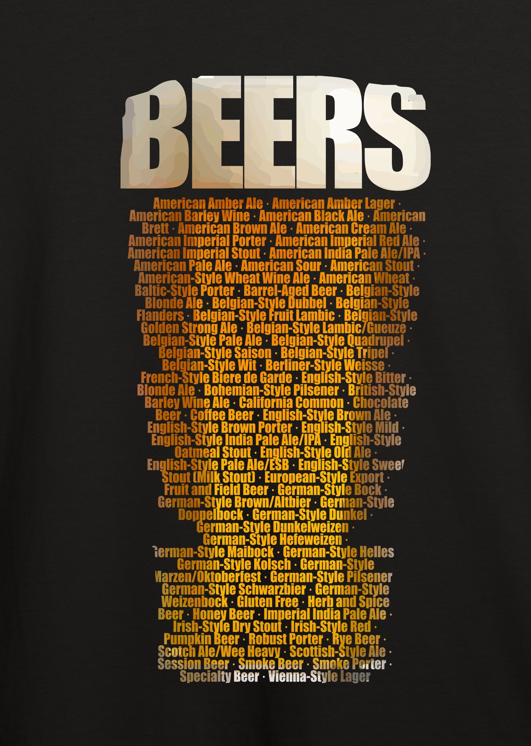 Beers, Erkek Tişört