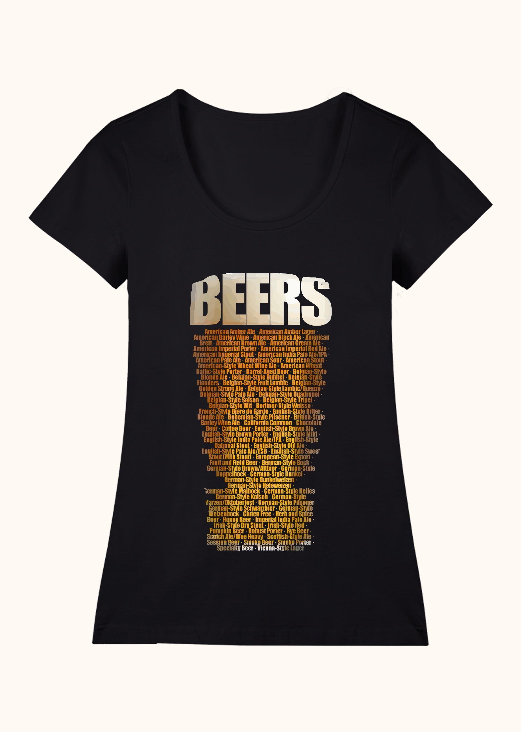 Beers, Geniş Yaka Tişört