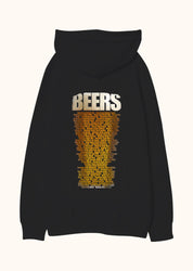 Beers, Oversize Unisex Kapüşonlu Sweatshirt