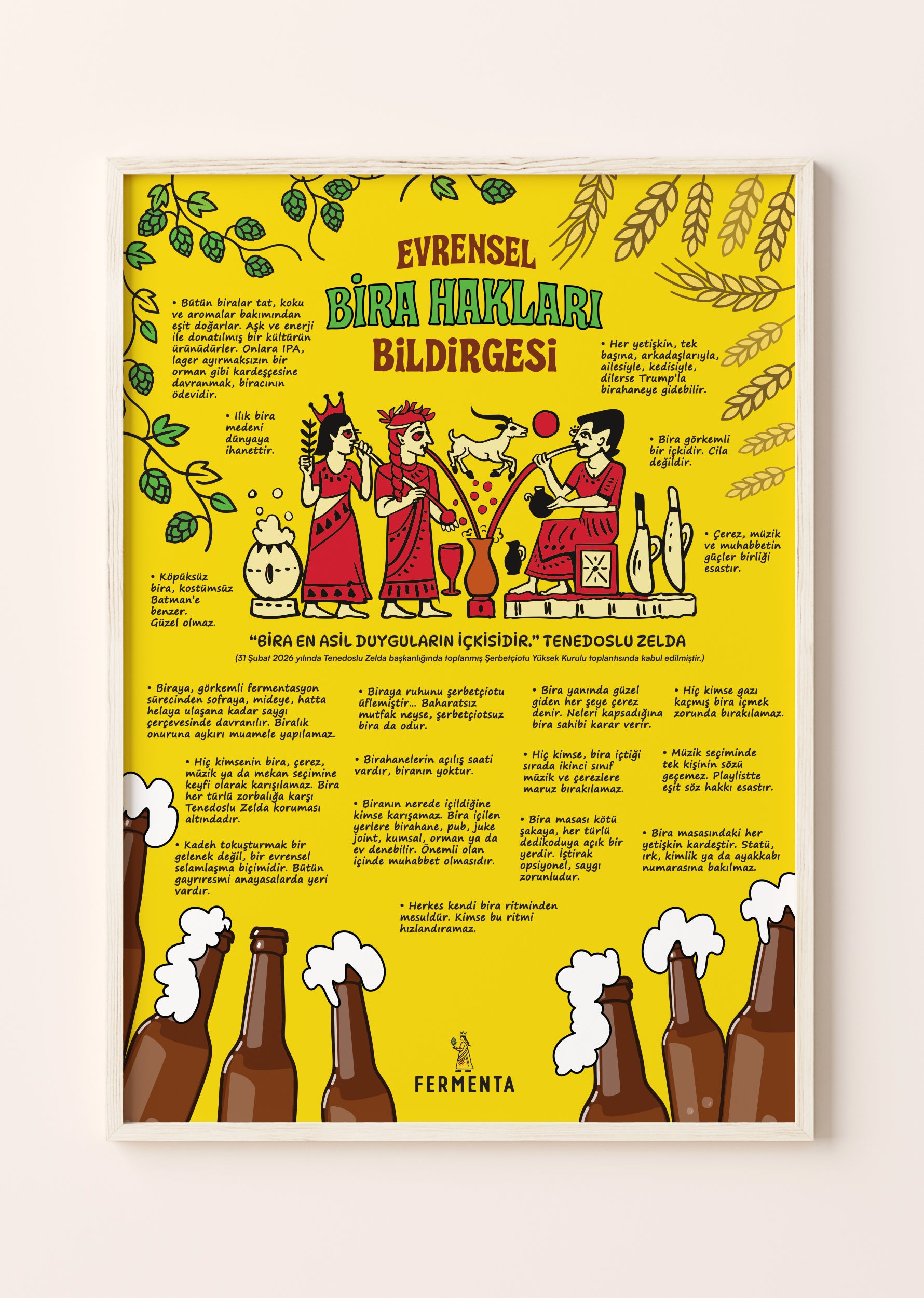 Evrensel Bira Hakları Bildirgesi, Poster