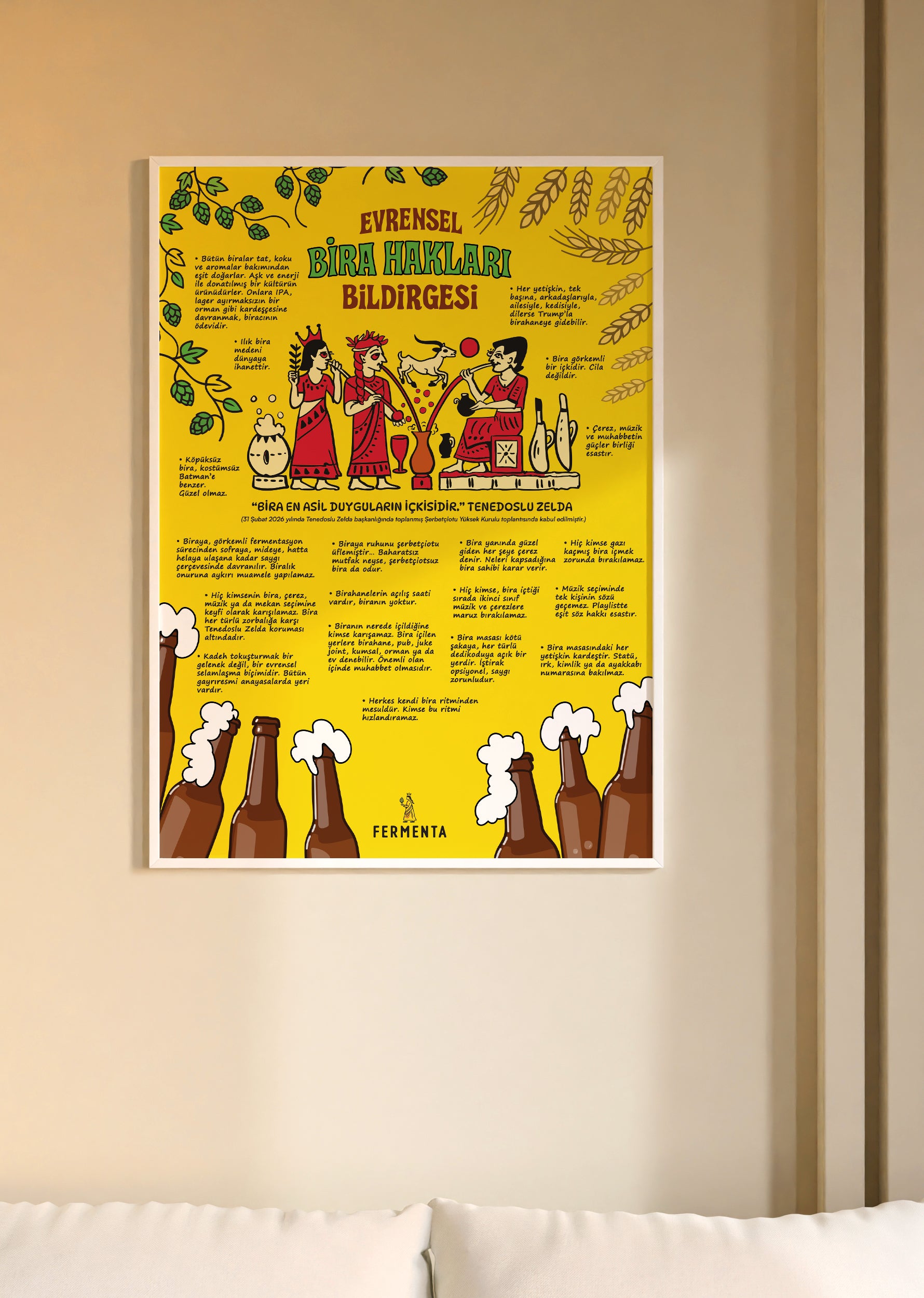 Evrensel Bira Hakları Bildirgesi, Poster