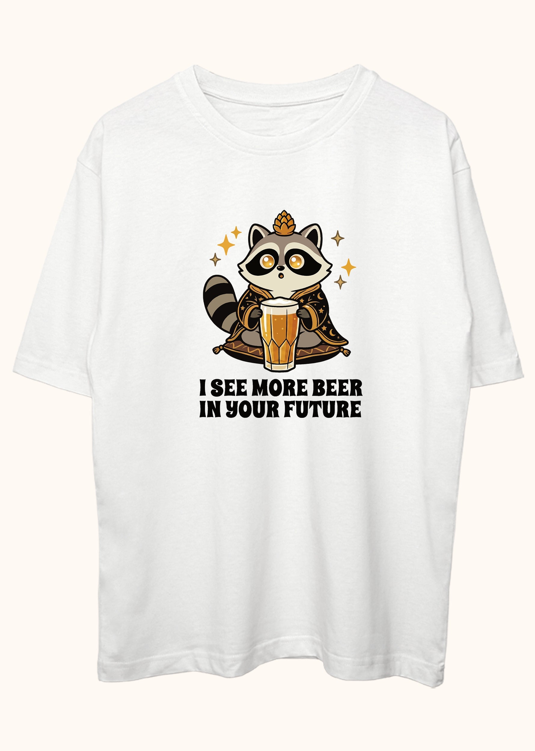 I see more beer in your future, Oversize Tişört