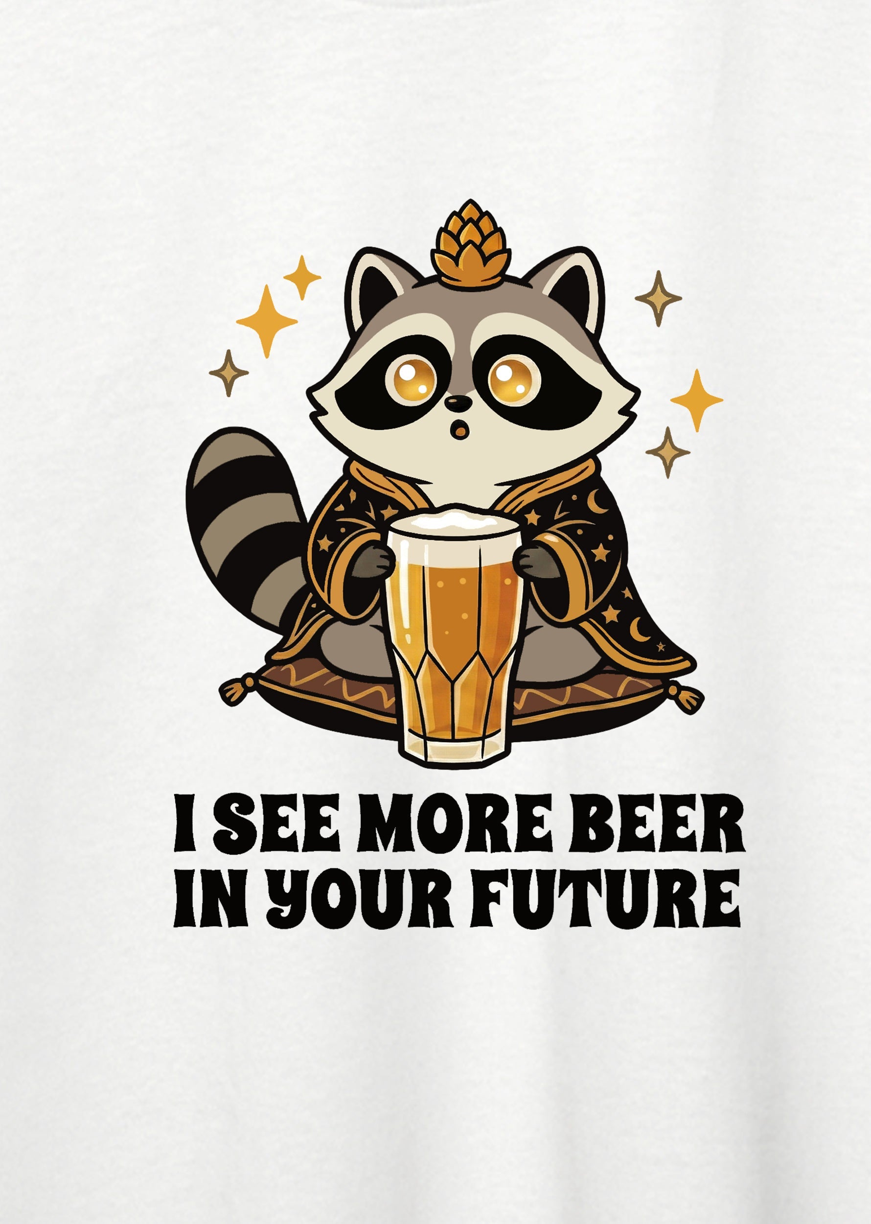 I see more beer in your future, Oversize Tişört
