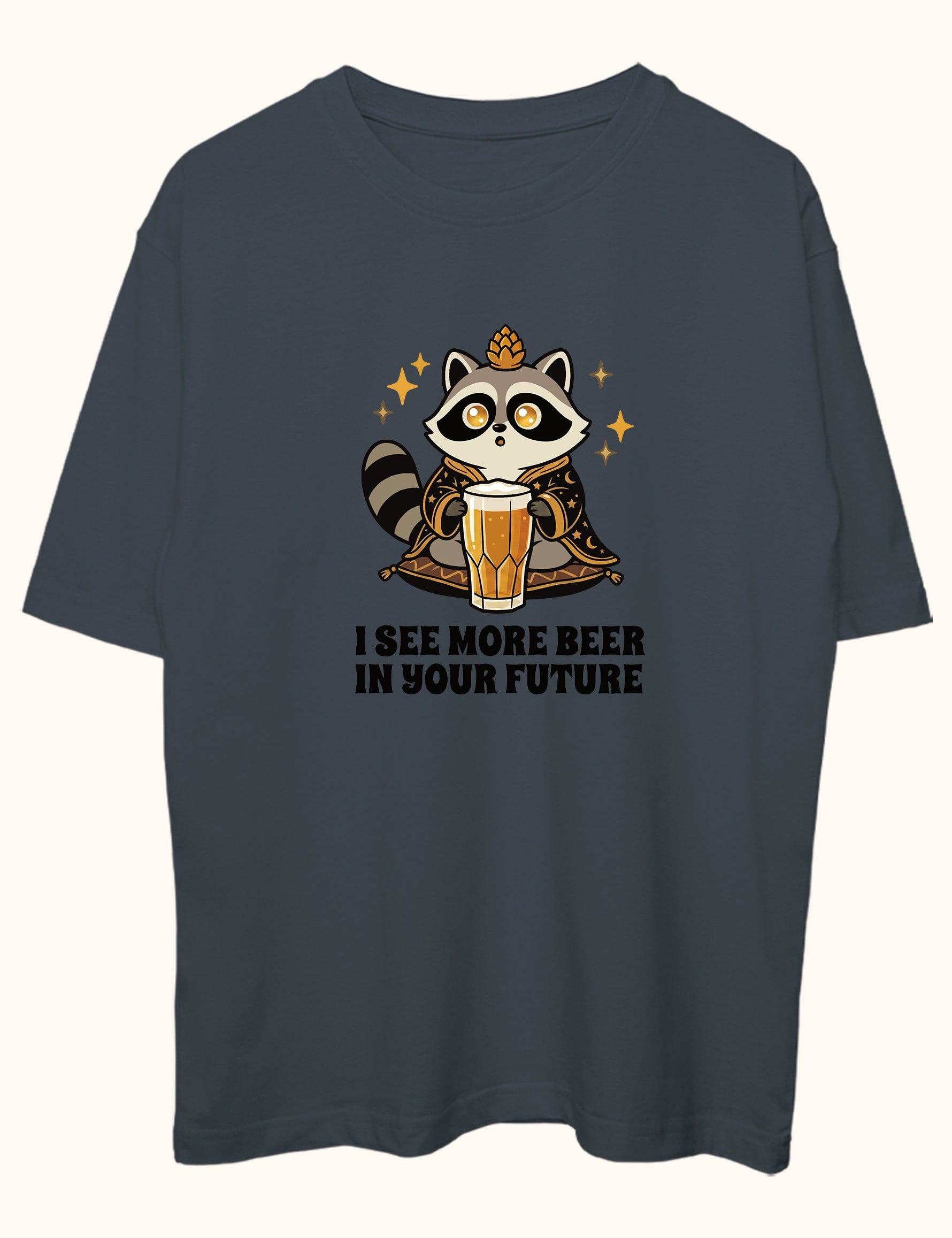 I see more beer in your future, Oversize Tişört