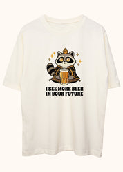 I see more beer in your future, Oversize Tişört