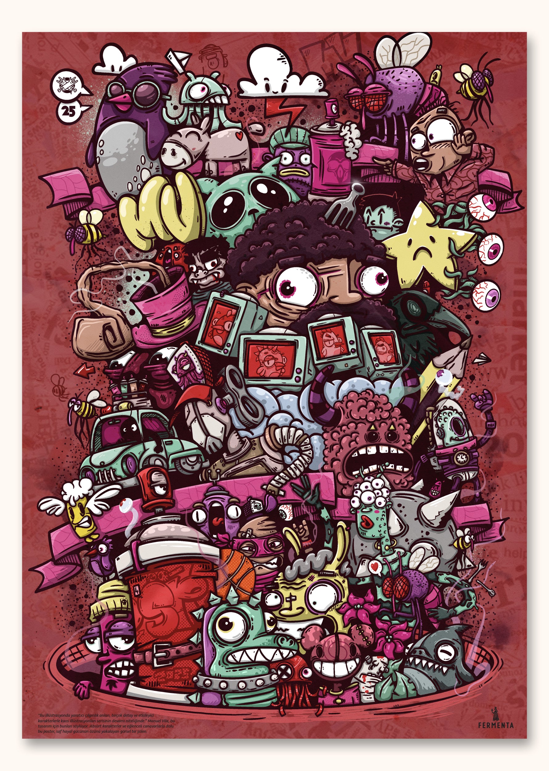 Illustrated Deliriums, Poster