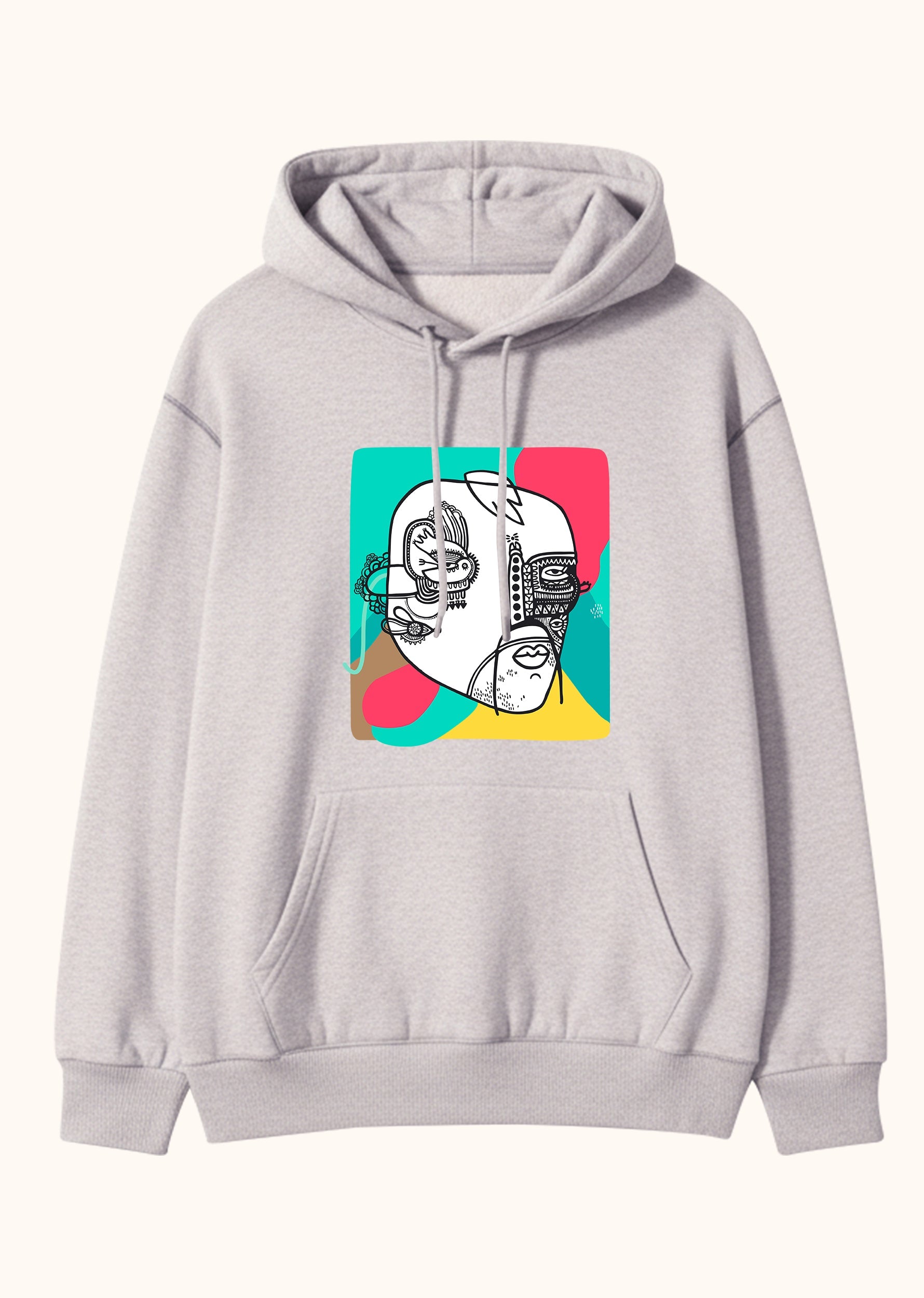 Journey, Oversize Unisex Kapüşonlu Sweatshirt