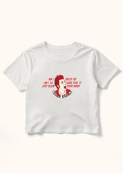 Kramer - Crazy or Sane, Crop Tişört