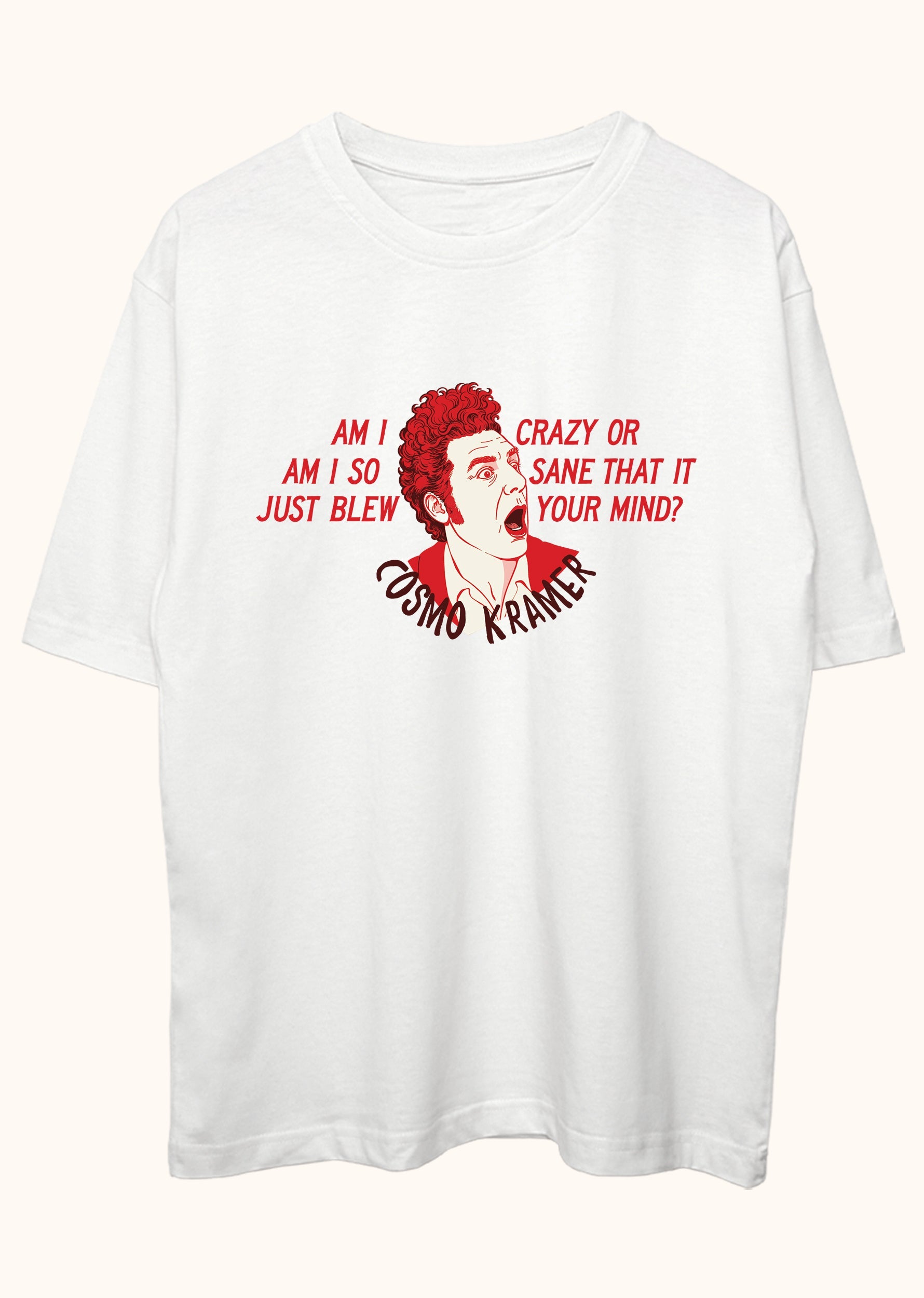 Kramer - Crazy or Sane, Oversize Tişört
