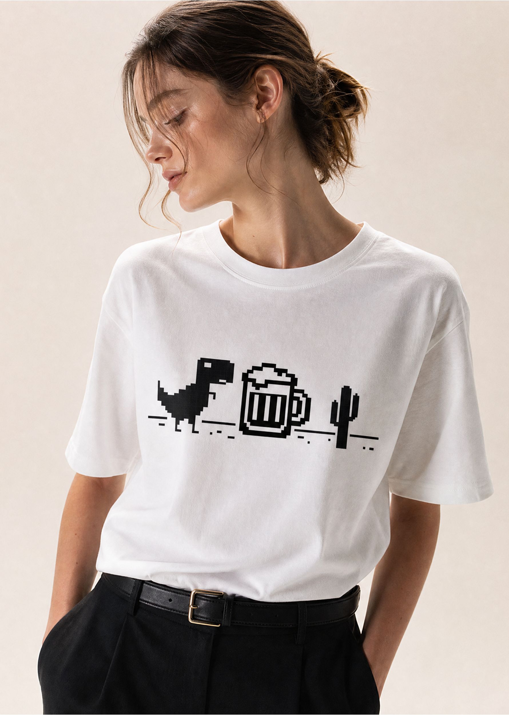 No Wi-Fi, More Beer, Oversize Tişört