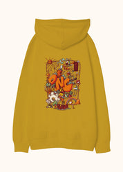 Number One Mess, Oversize Unisex Kapüşonlu Sweatshirt