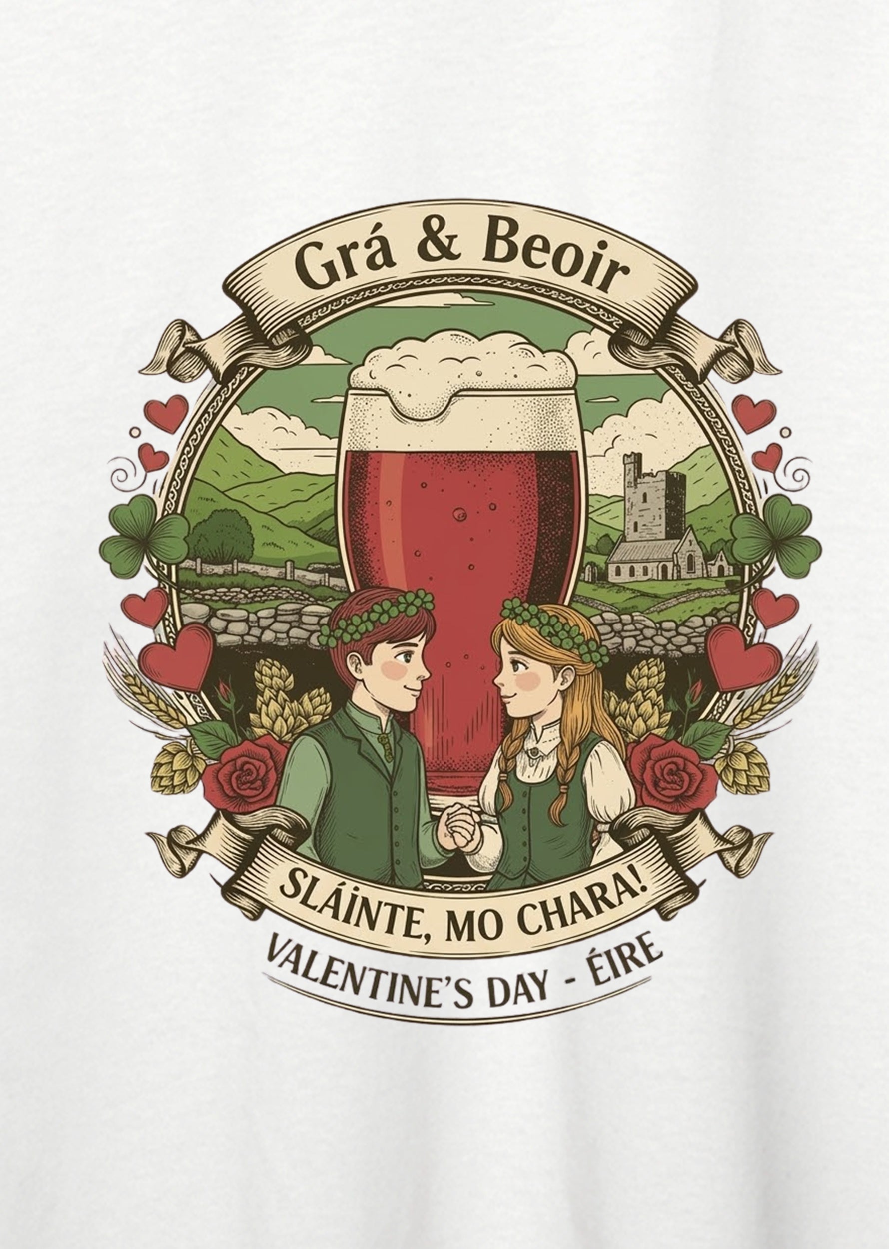 Pint My Valentine, Oversize Tişört
