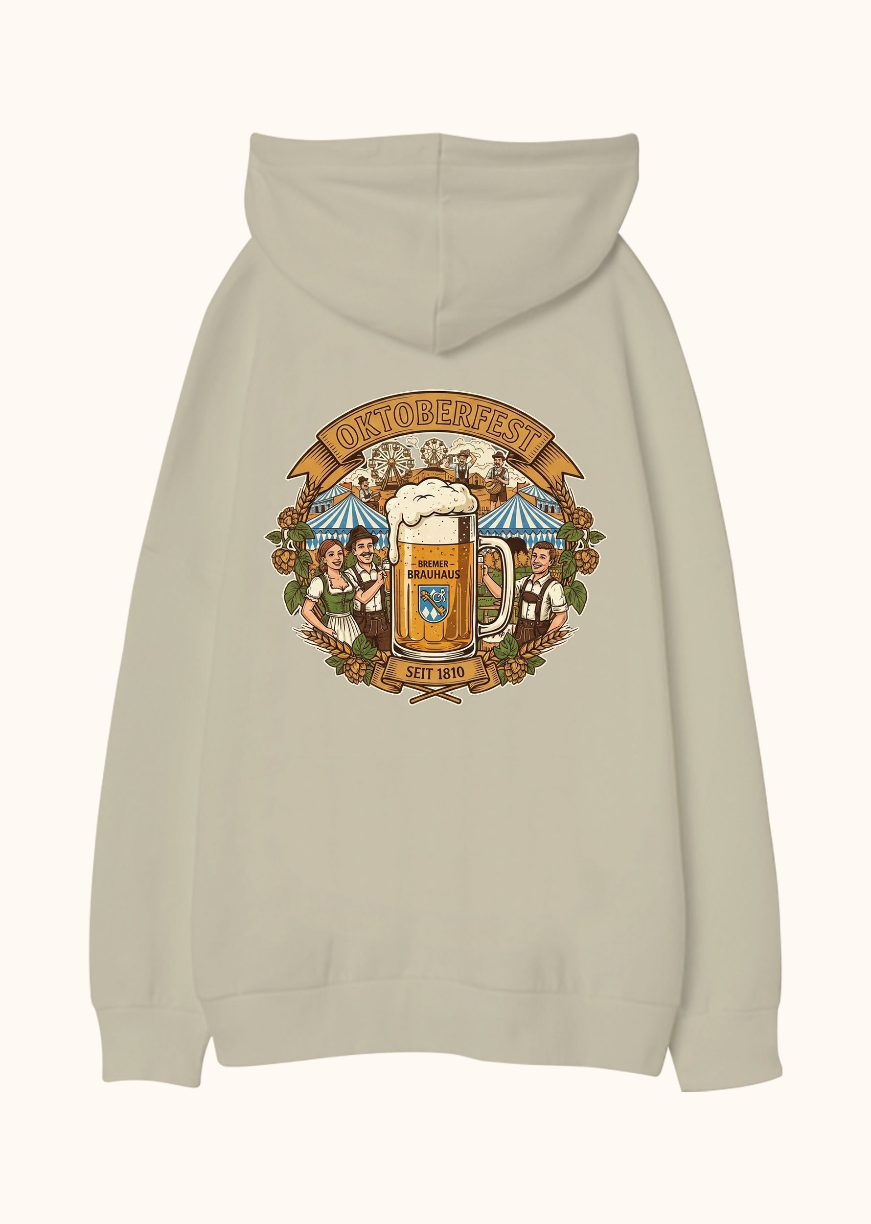 Prost, Oversize Unisex Kapüşonlu Sweatshirt