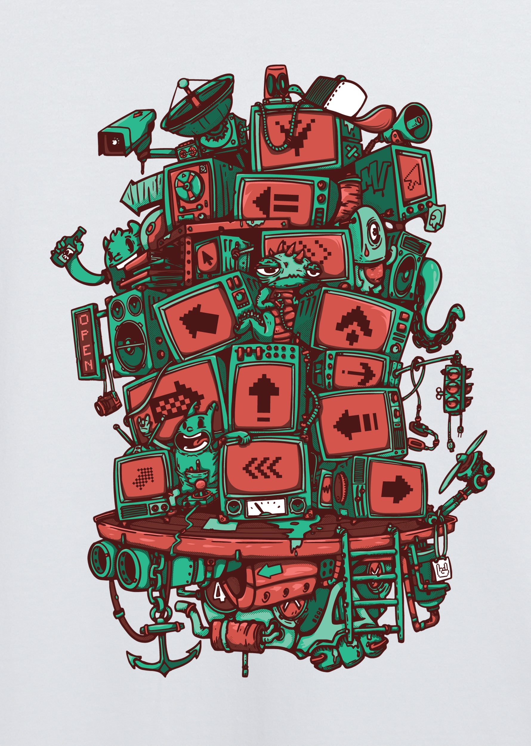 Screen Tower, Erkek Tişört