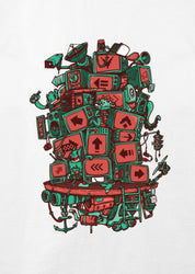 Screen Tower, Geniş Yaka Tişört