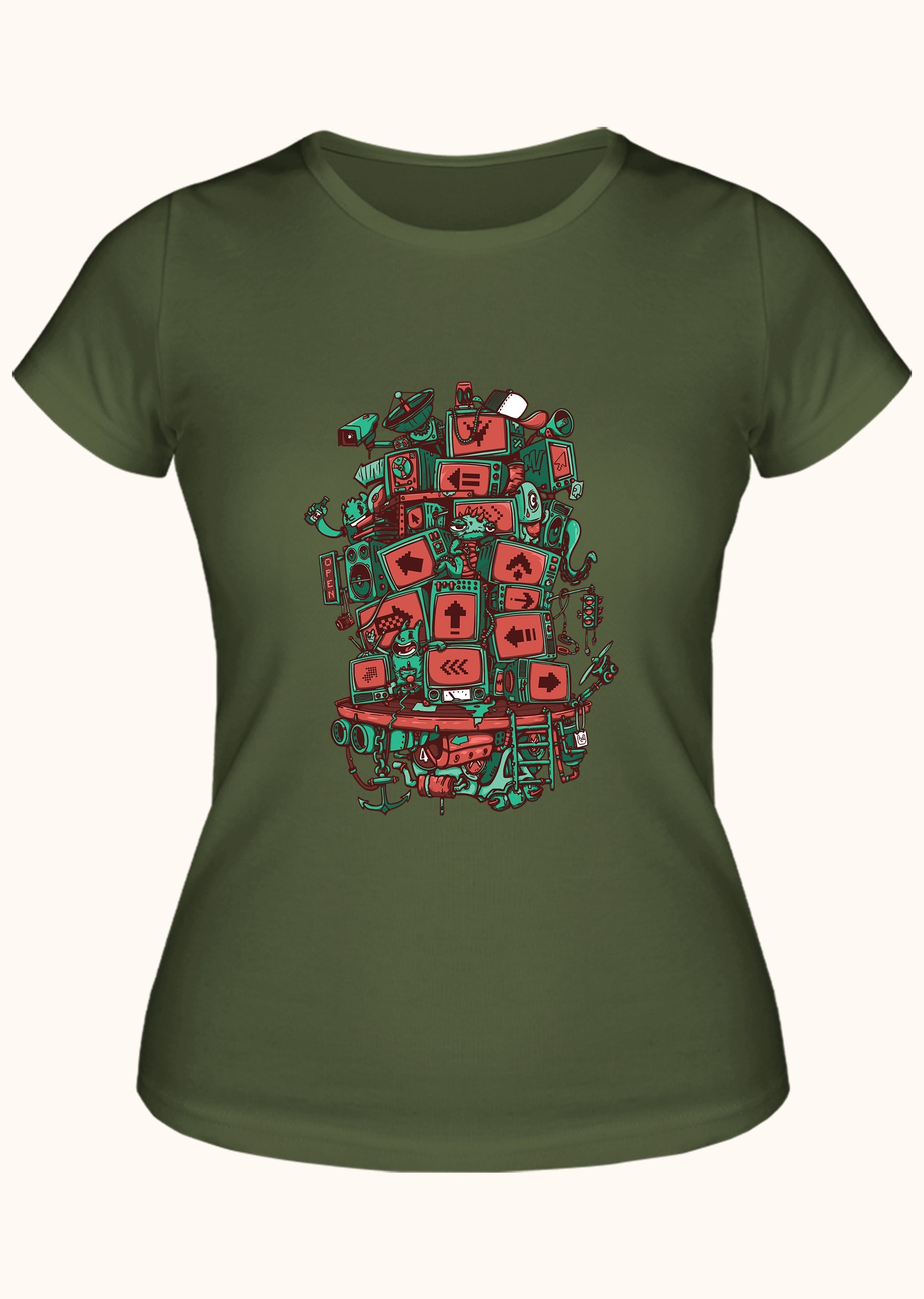 Screen Tower, Kadın Tişört