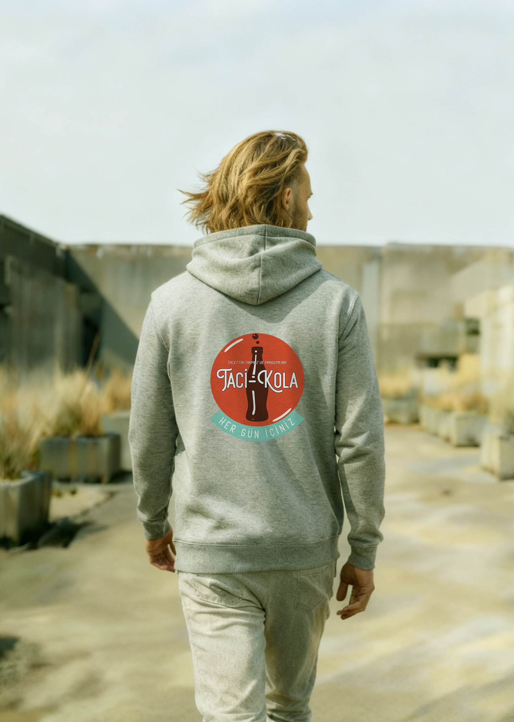 Taci-kola, Oversize Unisex Kapüşonlu Sweatshirt