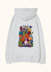 Underwater Chaos, Oversize Unisex Kapüşonlu Sweatshirt