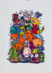 Underwater Chaos, Oversize Unisex Kapüşonlu Sweatshirt