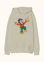 Bize Her Ay October, Oversize Unisex Kapüşonlu Sweatshirt