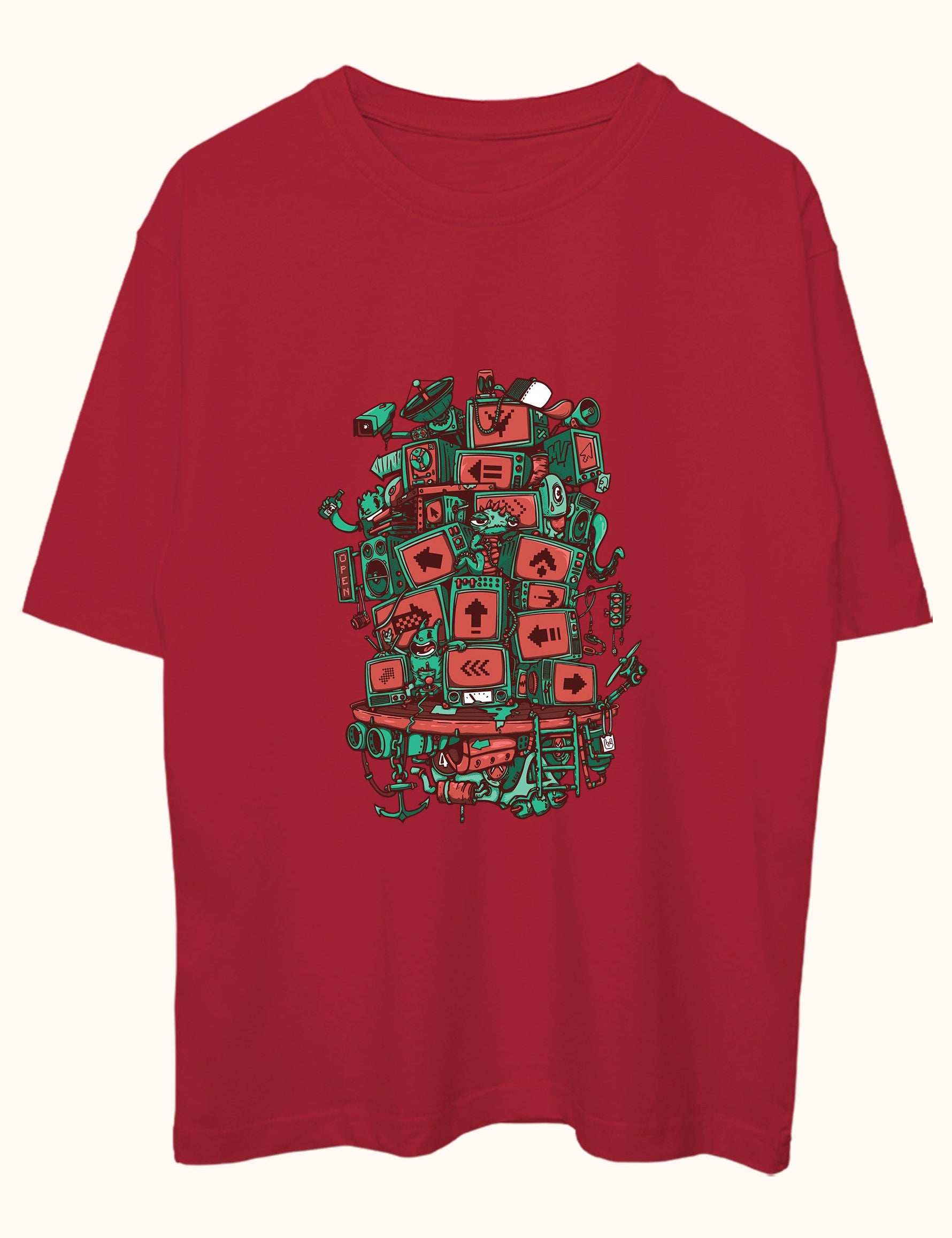 Screen Tower, Oversize Tişört