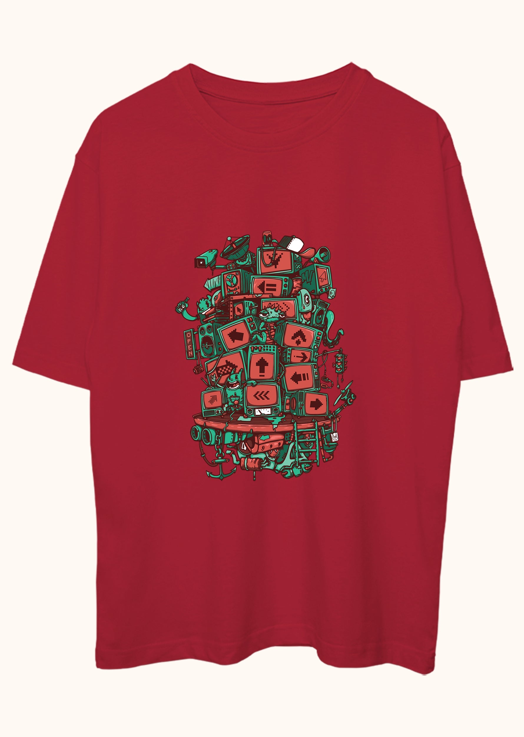 Screen Tower, Oversize Tişört