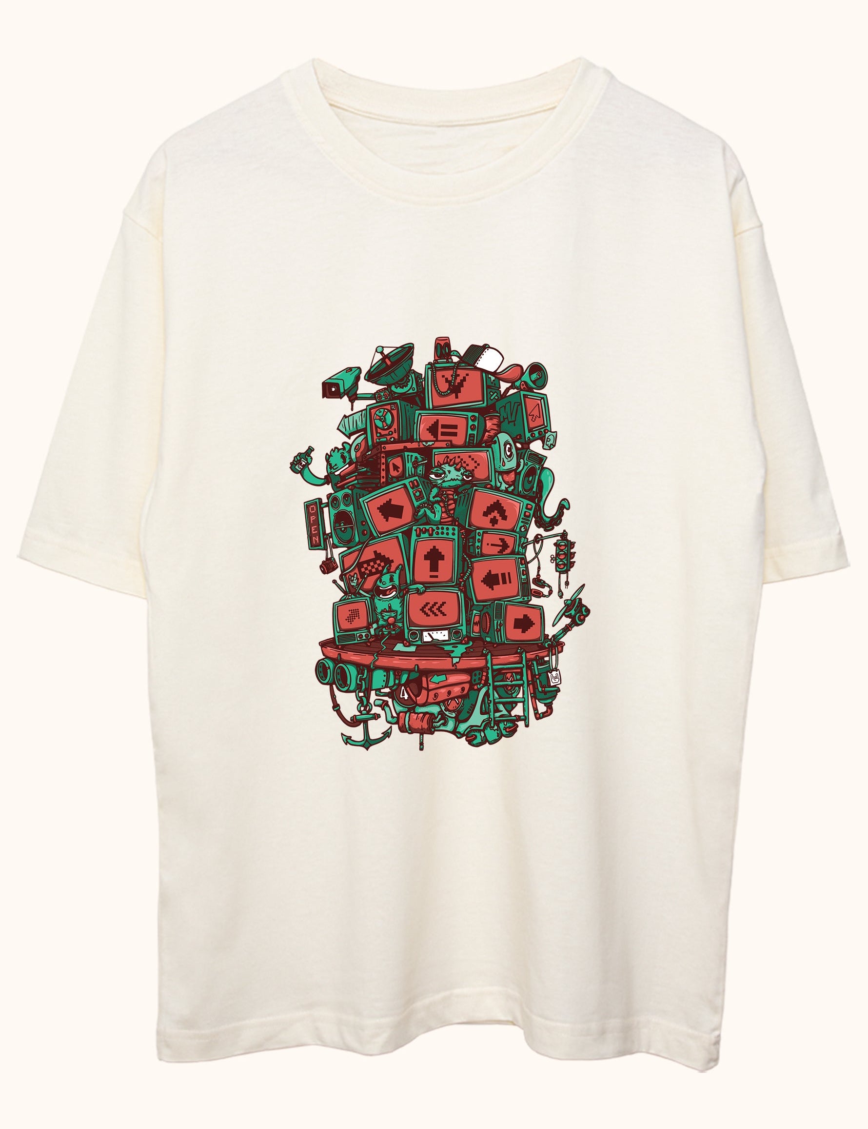 Screen Tower, Oversize Tişört