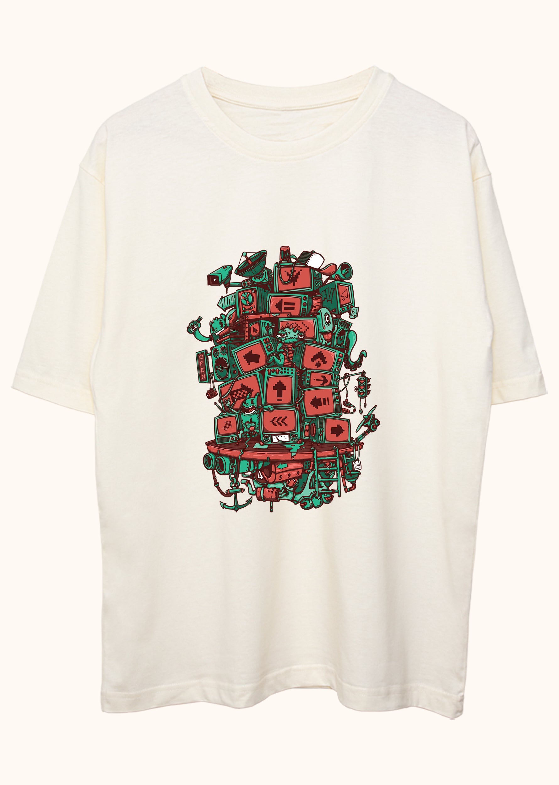 Screen Tower, Oversize Tişört