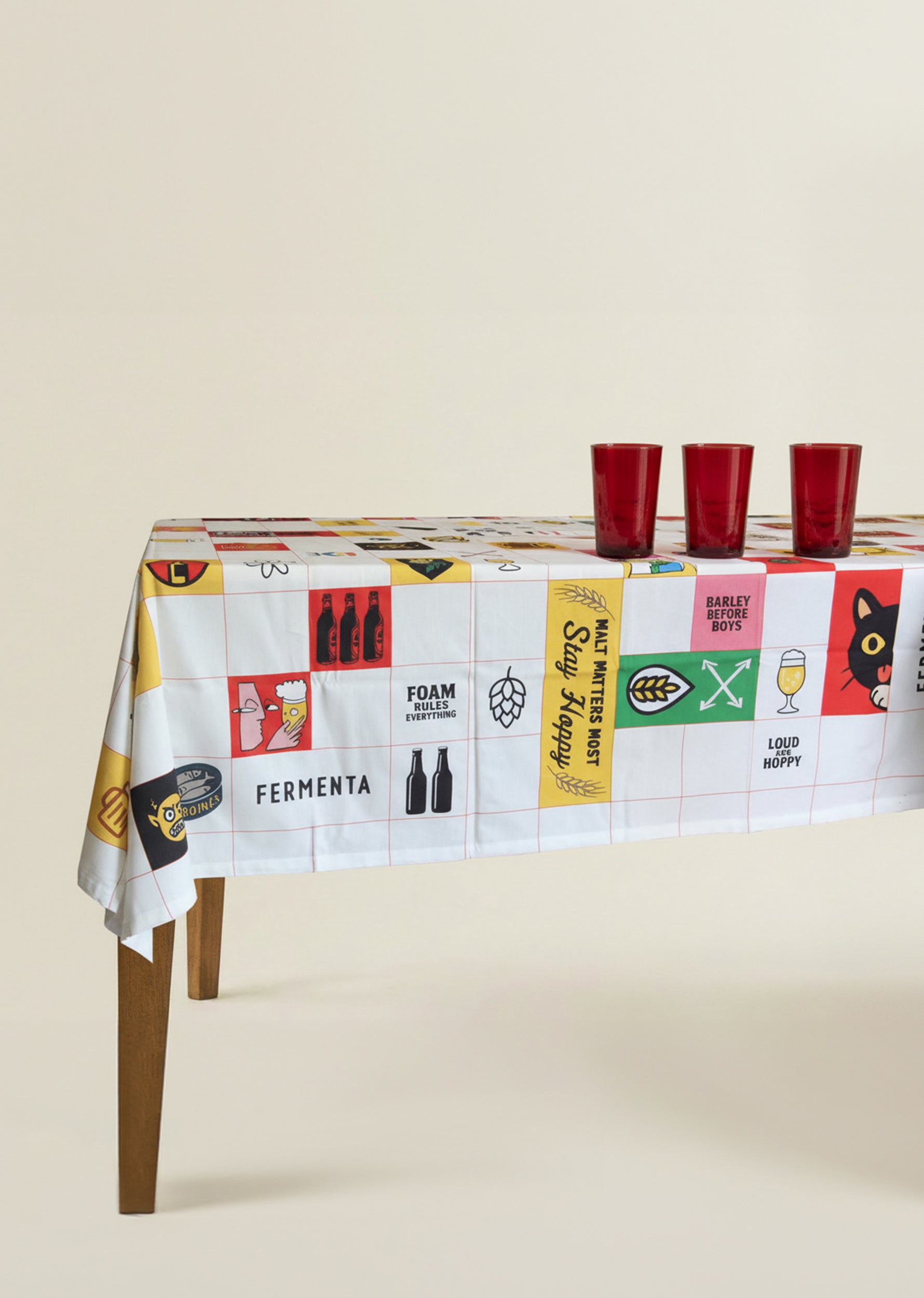 Cheers to Life, Dikdörtgen Masa Örtüsü (165x220)