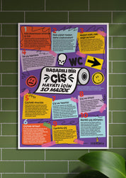 Başarılı bir çiş hayatı için 10 madde, Poster