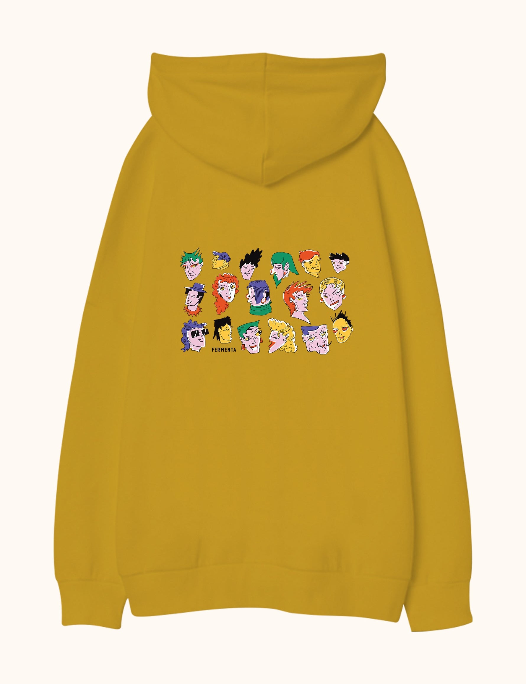 Faces of Giggle, Oversize Unisex Kapüşonlu Sweatshirt