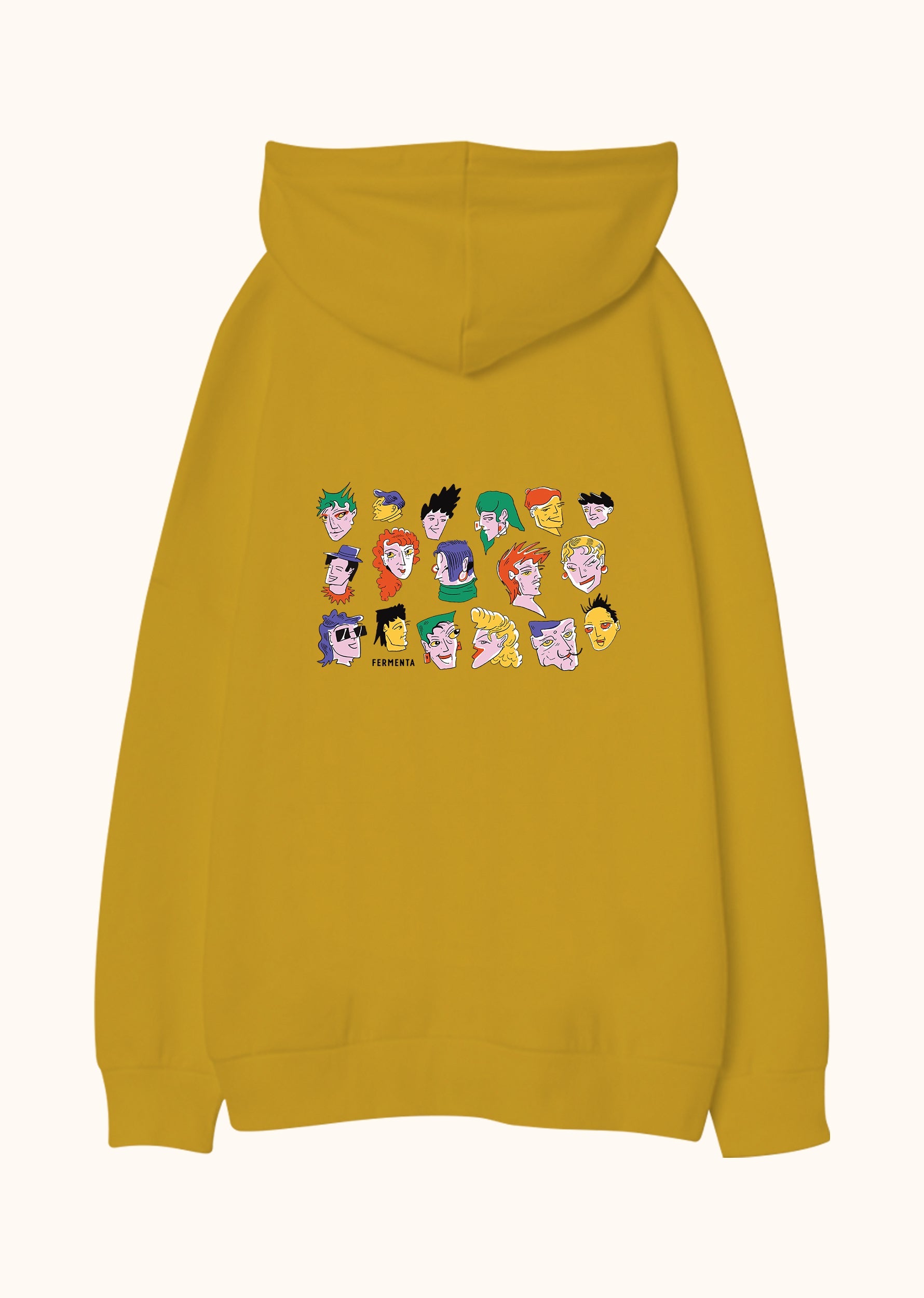 Faces of Giggle, Oversize Unisex Kapüşonlu Sweatshirt