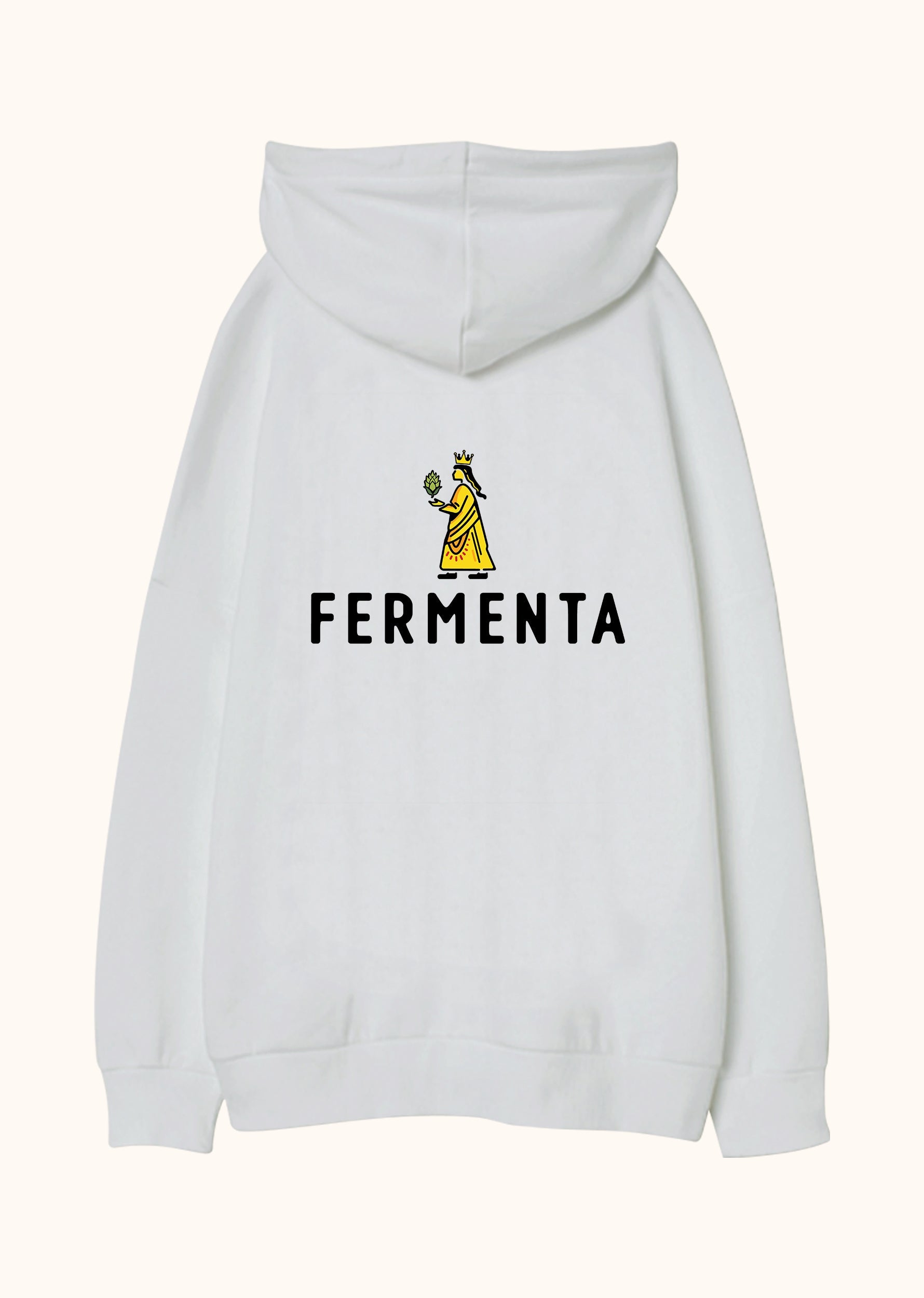 Fermenta, Oversize Unisex Kapüşonlu Sweatshirt