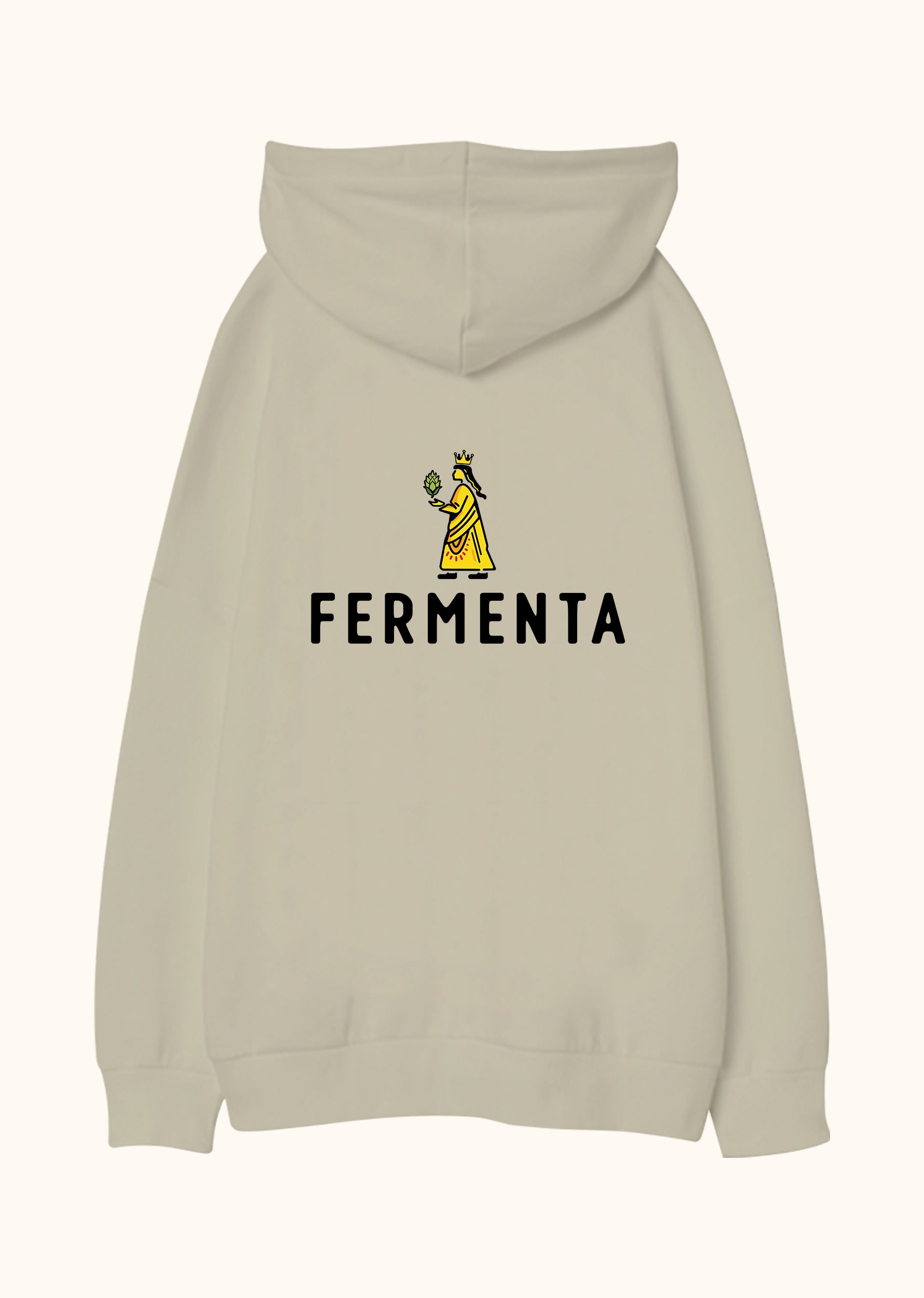 Fermenta, Oversize Unisex Kapüşonlu Sweatshirt
