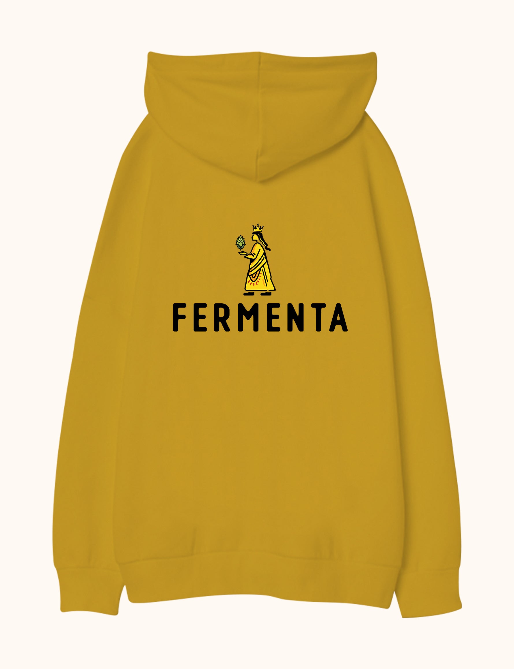 Fermenta, Oversize Unisex Kapüşonlu Sweatshirt