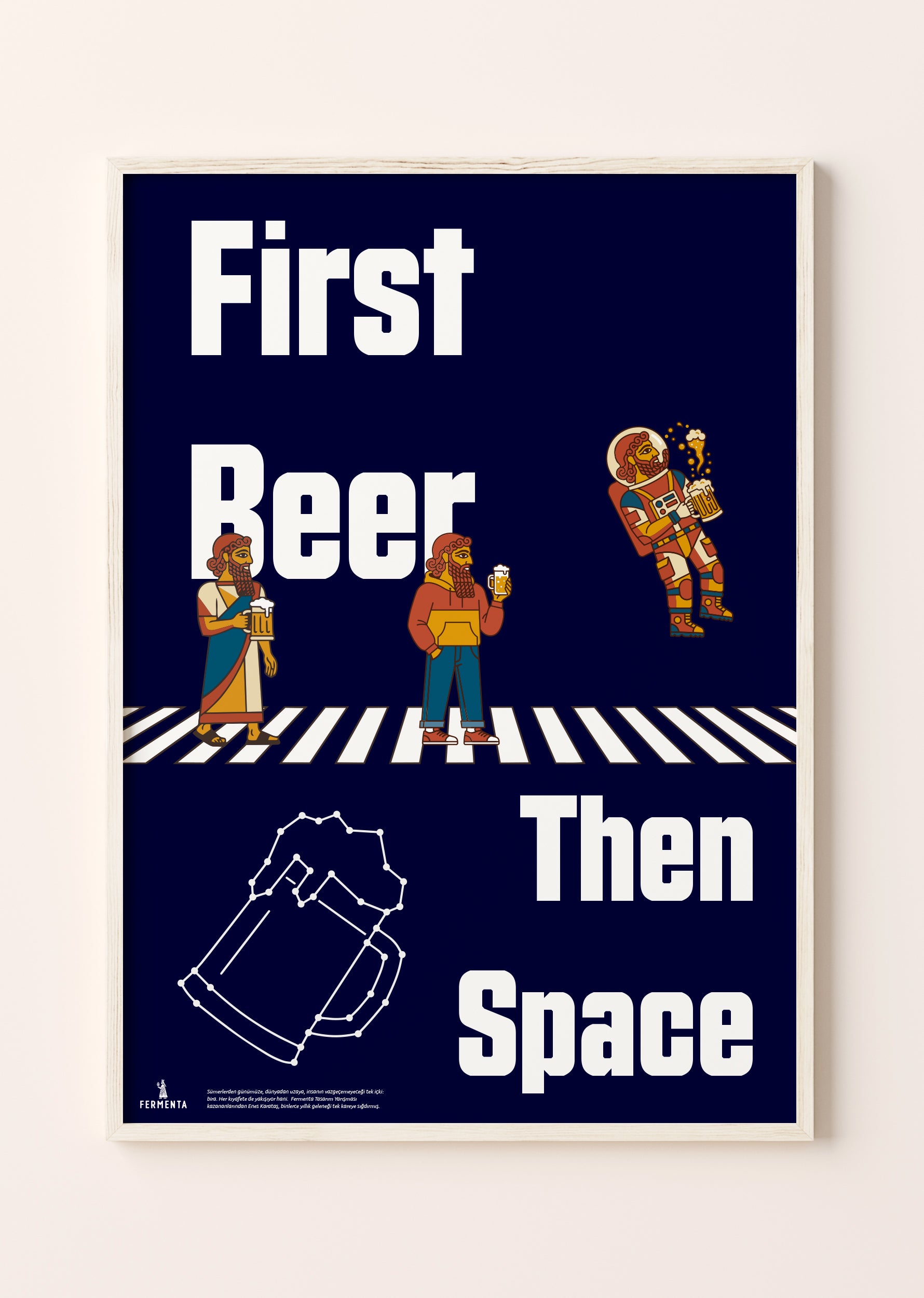 First Beer, Then Space, Poster