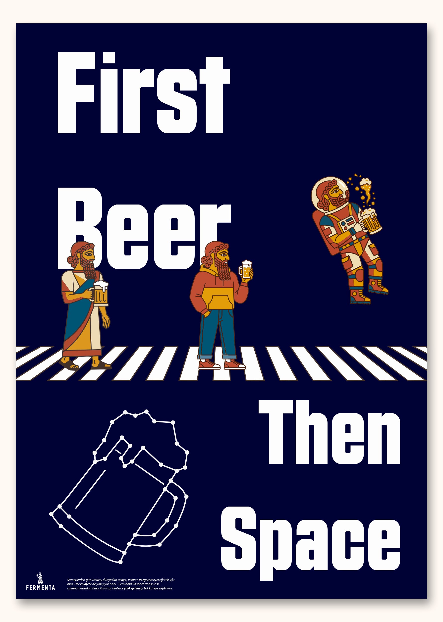 First Beer, Then Space, Poster