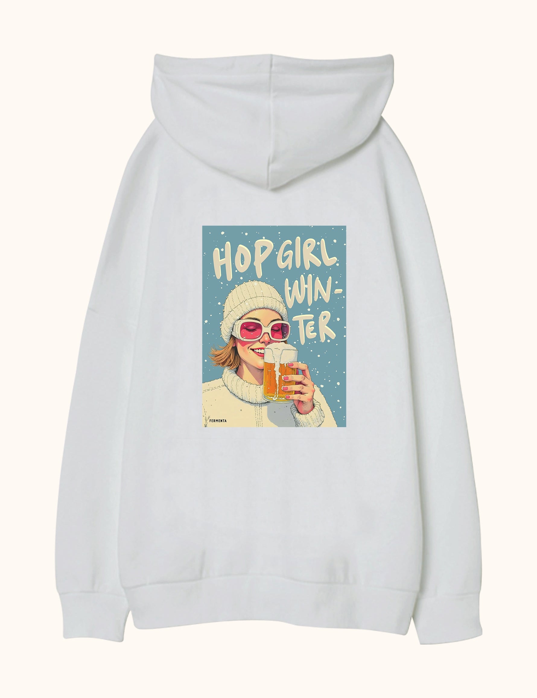 Hop Girl Winter, Oversize Unisex Kapüşonlu Sweatshirt