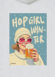 Hop Girl Winter, Oversize Unisex Kapüşonlu Sweatshirt