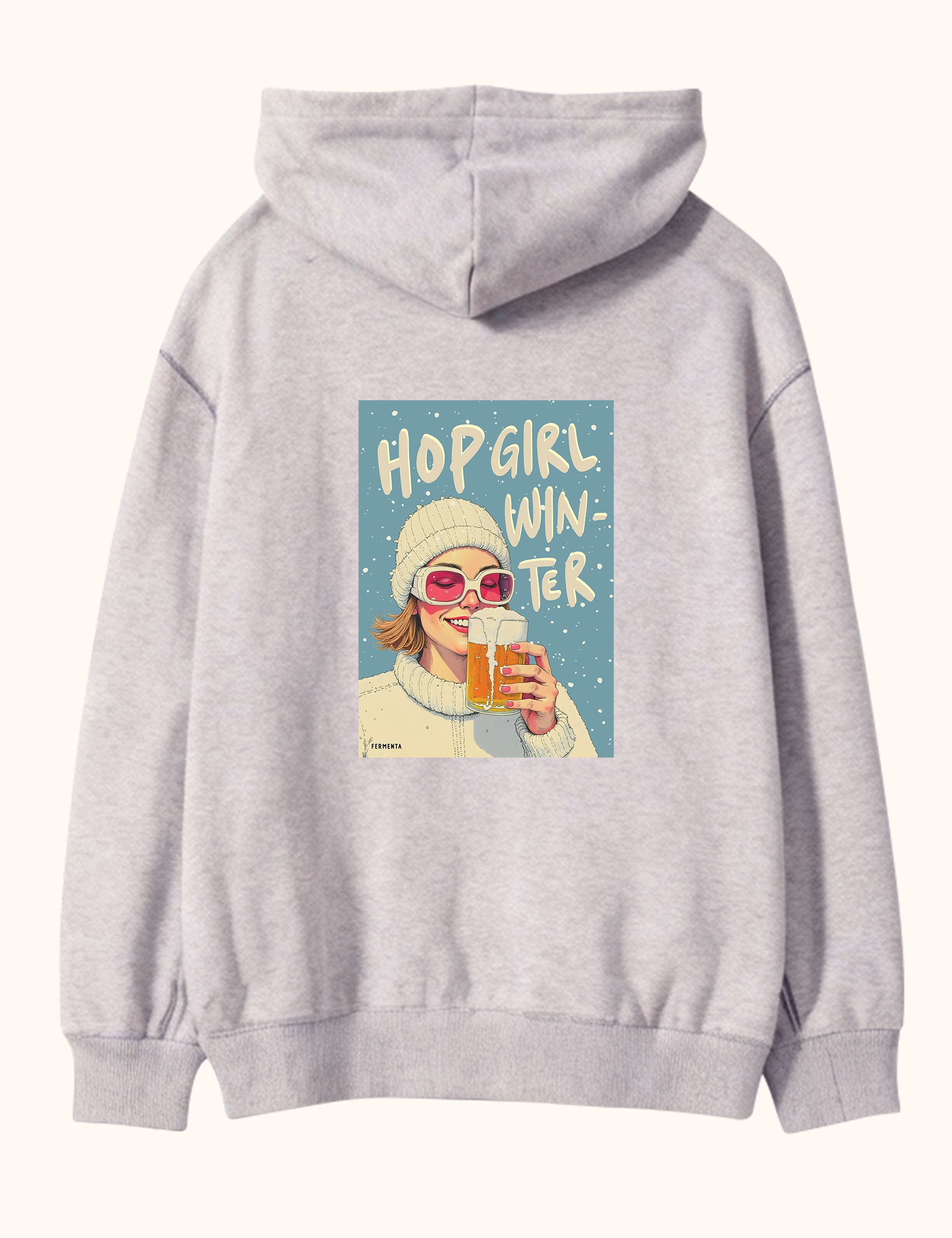 Hop Girl Winter, Oversize Unisex Kapüşonlu Sweatshirt