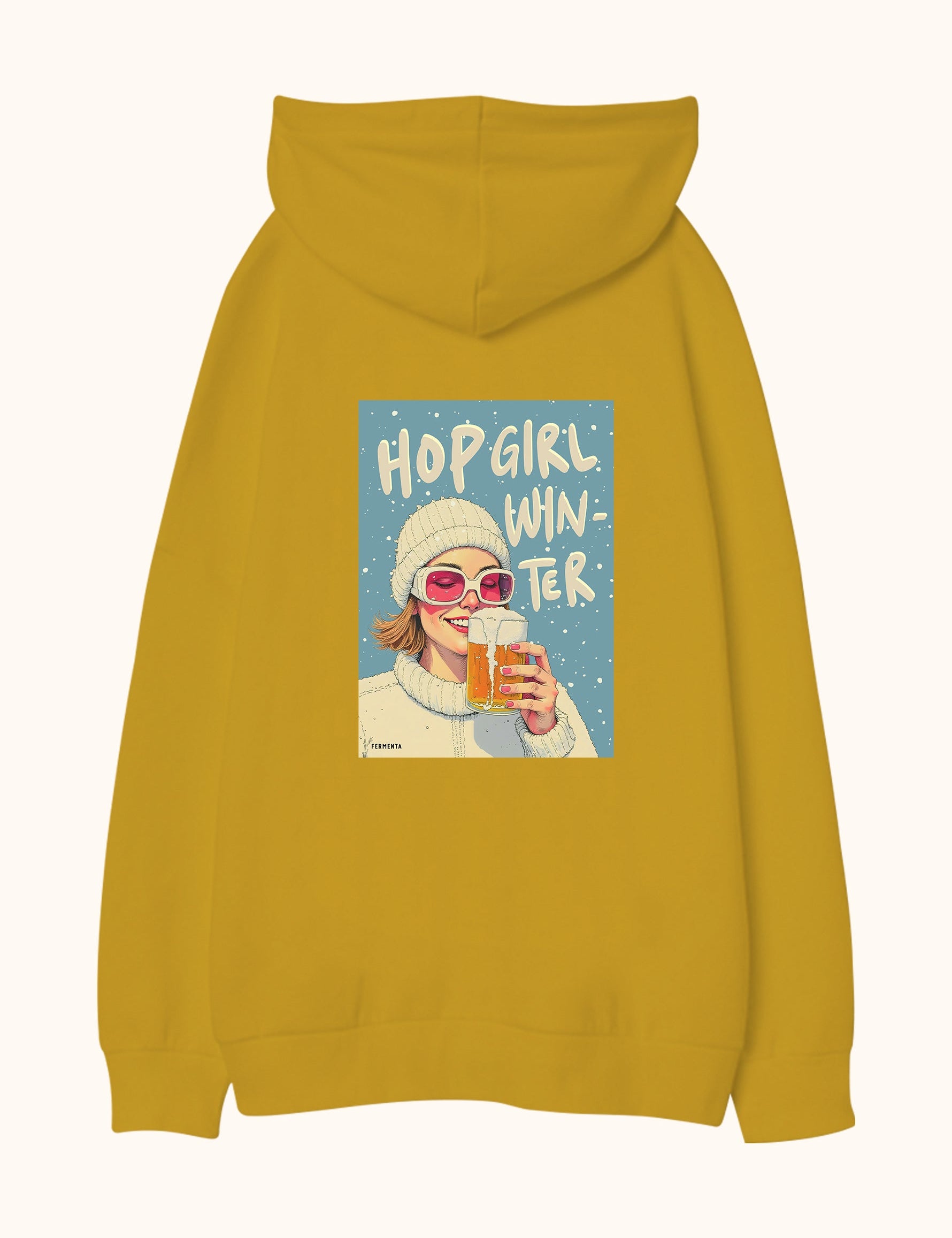 Hop Girl Winter, Oversize Unisex Kapüşonlu Sweatshirt