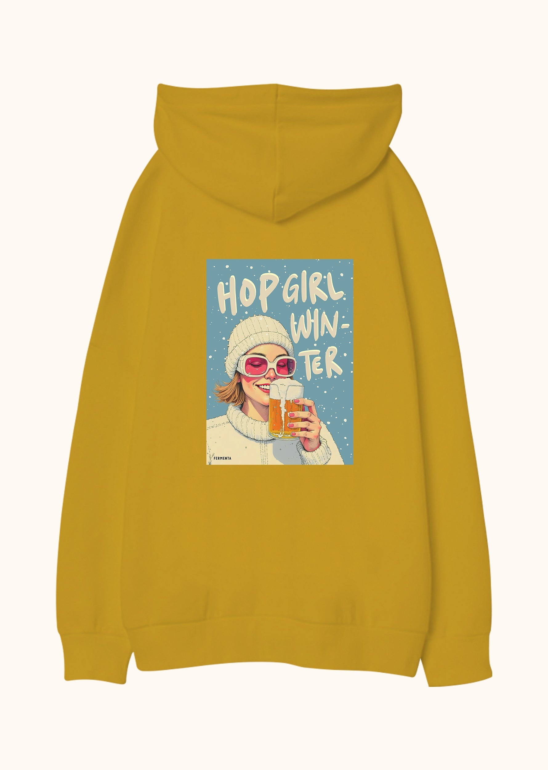 Hop Girl Winter, Oversize Unisex Kapüşonlu Sweatshirt
