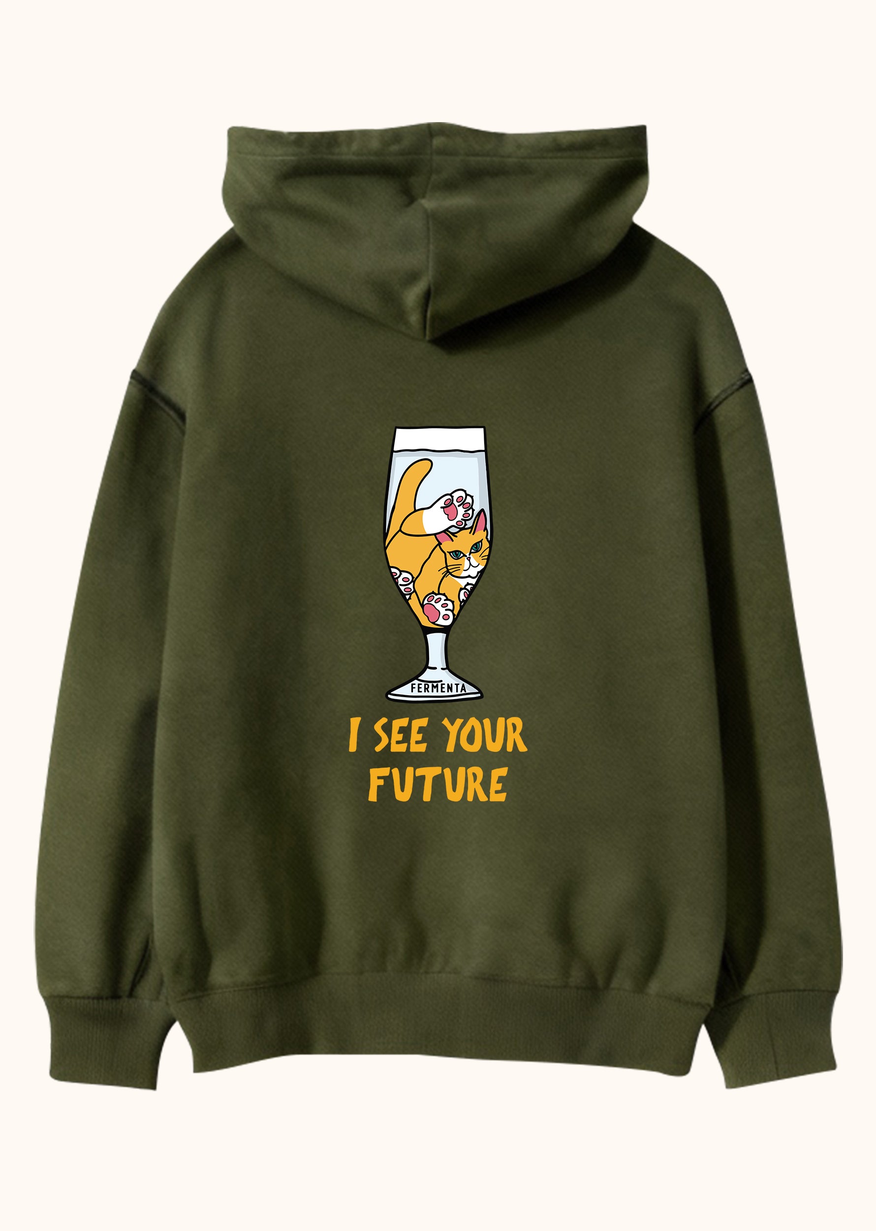 I see your future, Oversize Unisex Kapüşonlu Sweatshirt