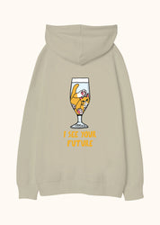 I see your future, Oversize Unisex Kapüşonlu Sweatshirt