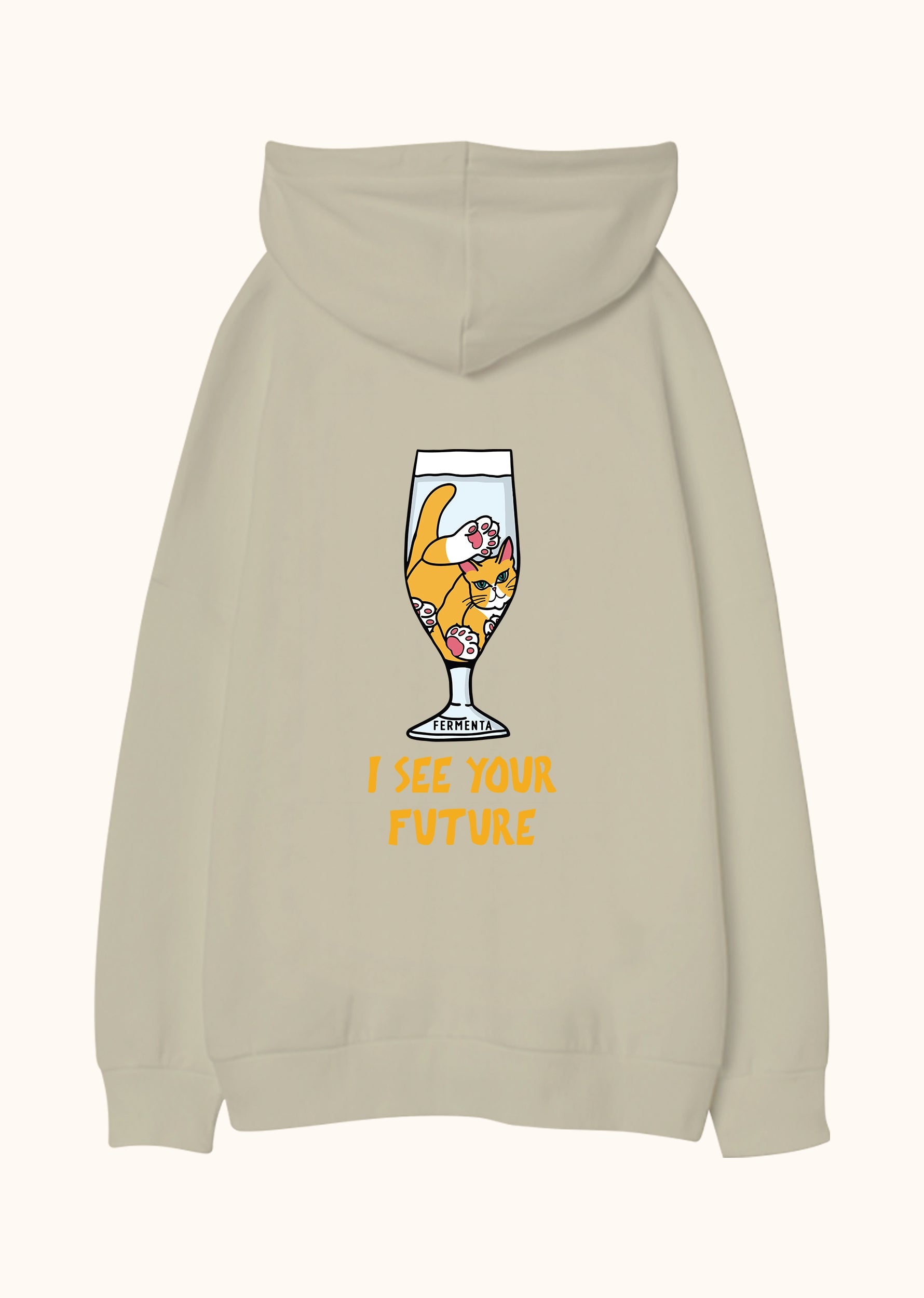 I see your future, Oversize Unisex Kapüşonlu Sweatshirt