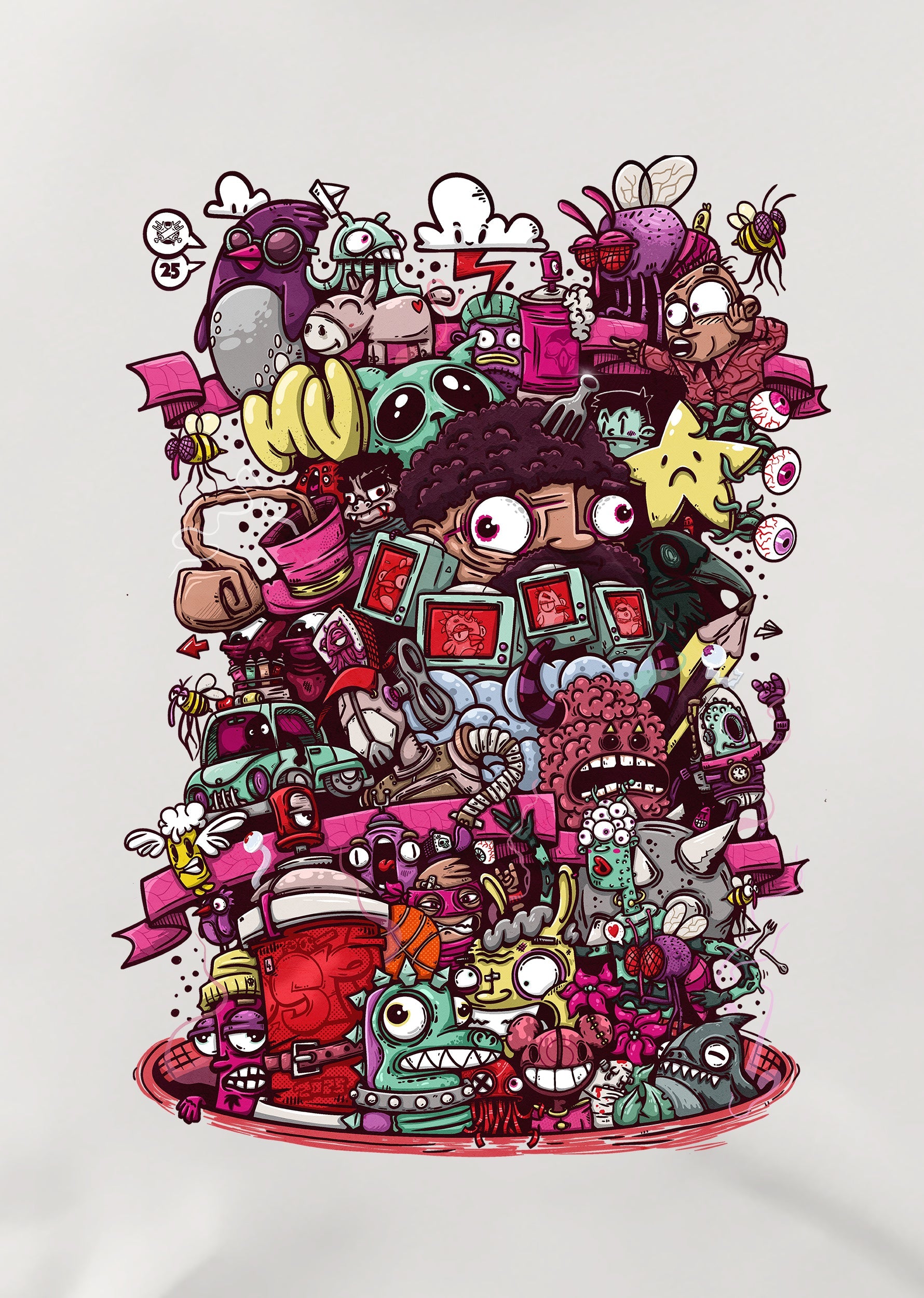 Illustrated Deliriums, Crop Tişört