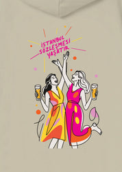 İstanbul Sözleşmesi Yaşatır, Oversize Unisex Kapüşonlu Sweatshirt