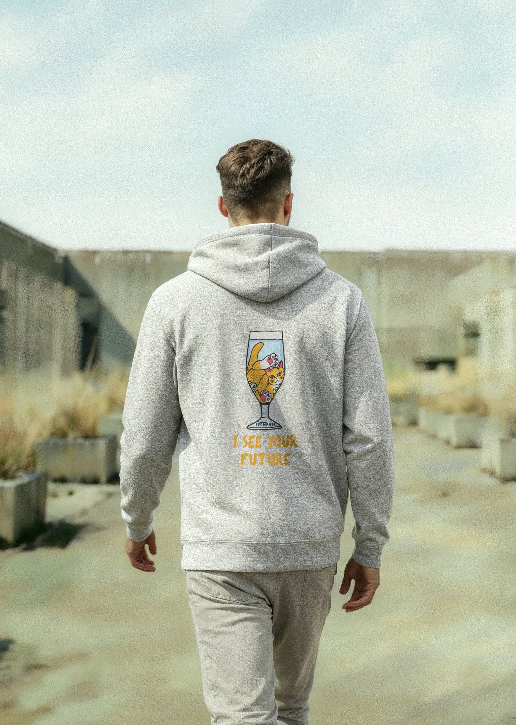 I see your future, Oversize Unisex Kapüşonlu Sweatshirt