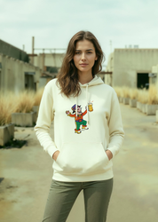 Bize Her Ay October, Oversize Unisex Kapüşonlu Sweatshirt