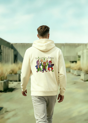 Ken Taç Dis, Oversize Unisex Kapüşonlu Sweatshirt